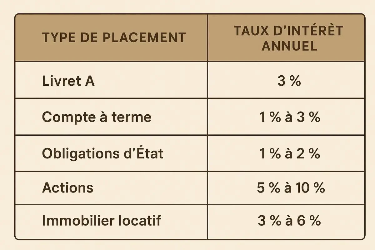 Combien rapporte 2 million d'euros placé par mois ?
